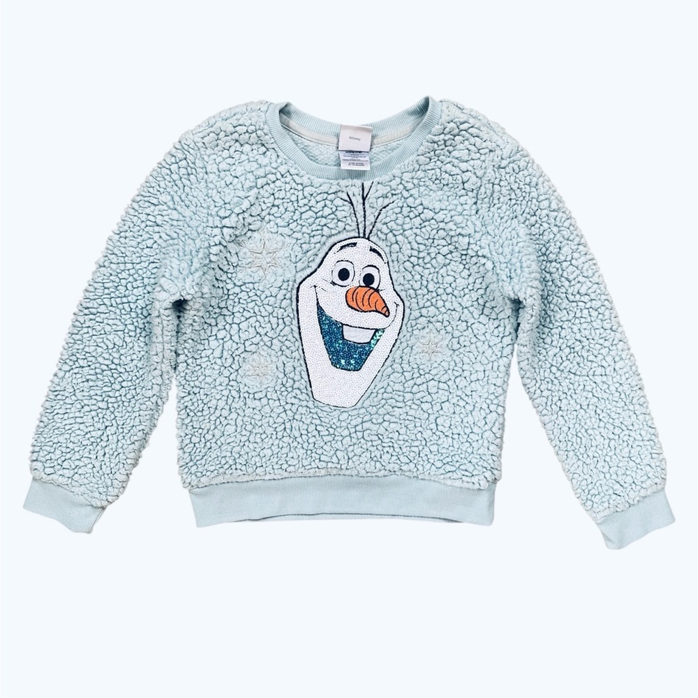 Disney Icy Blue Olaf Cozy Sherpa Sweatshirt Kids
